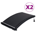 NNEVL Curved Pool Solar Heating Panels 2 pcs 110x65 cm