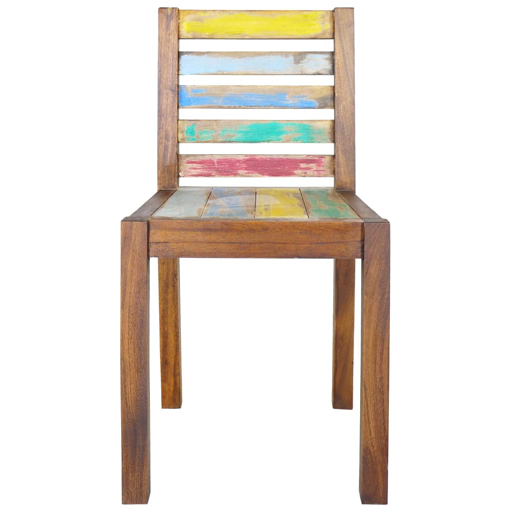 NNEVL Dining Chairs 4 pcs Solid Reclaimed Wood-2