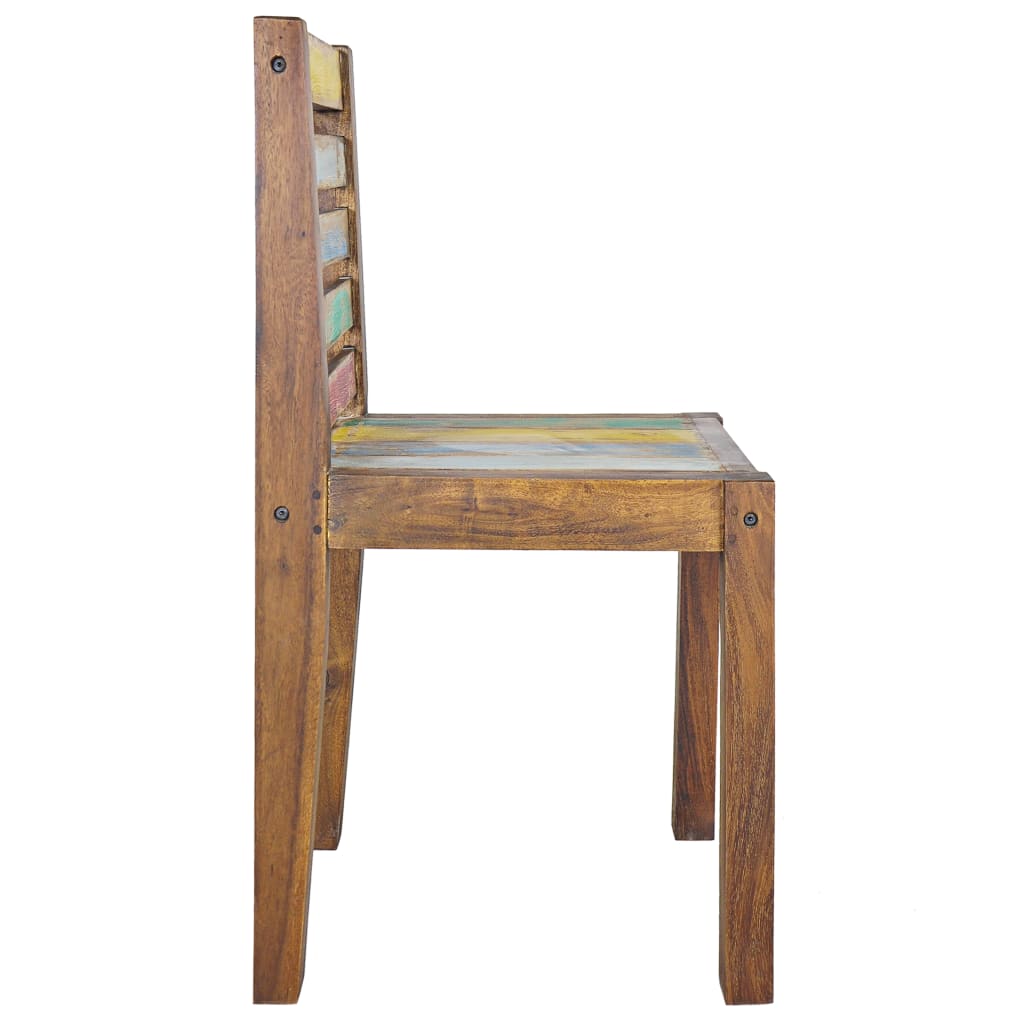 NNEVL Dining Chairs 4 pcs Solid Reclaimed Wood-3