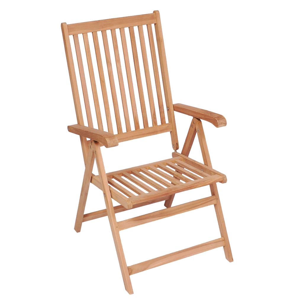 NNEVL Reclining Garden Chairs 6 pcs Solid Teak Wood-1