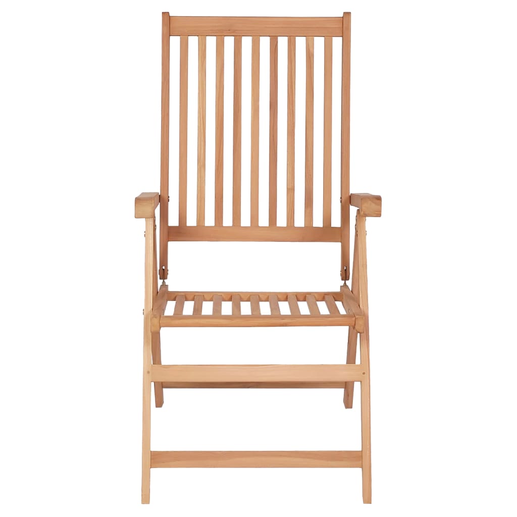 NNEVL Reclining Garden Chairs 6 pcs Solid Teak Wood-2