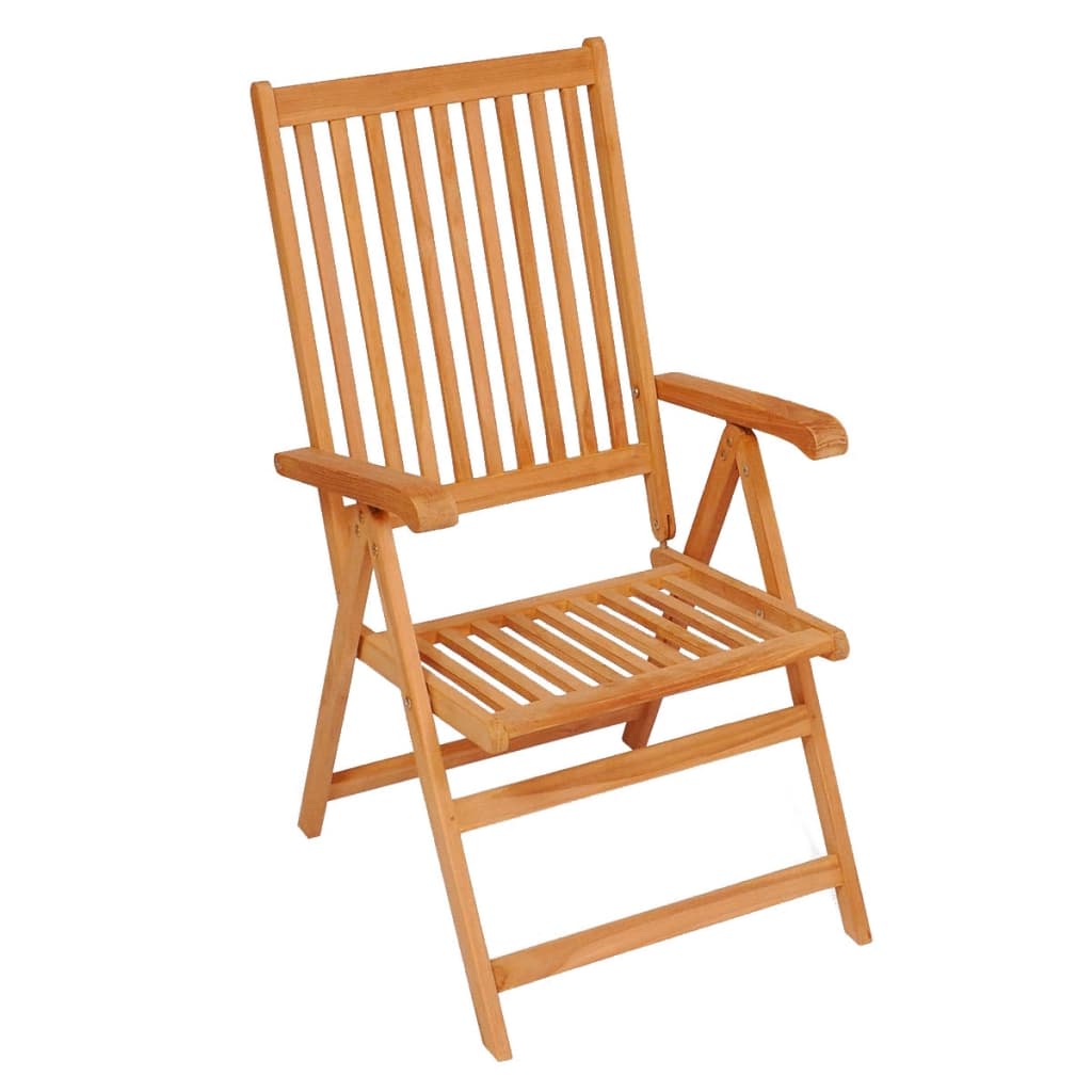 NNEVL Garden Chairs 6 pcs with Cream Cushions Solid Teak Wood-2