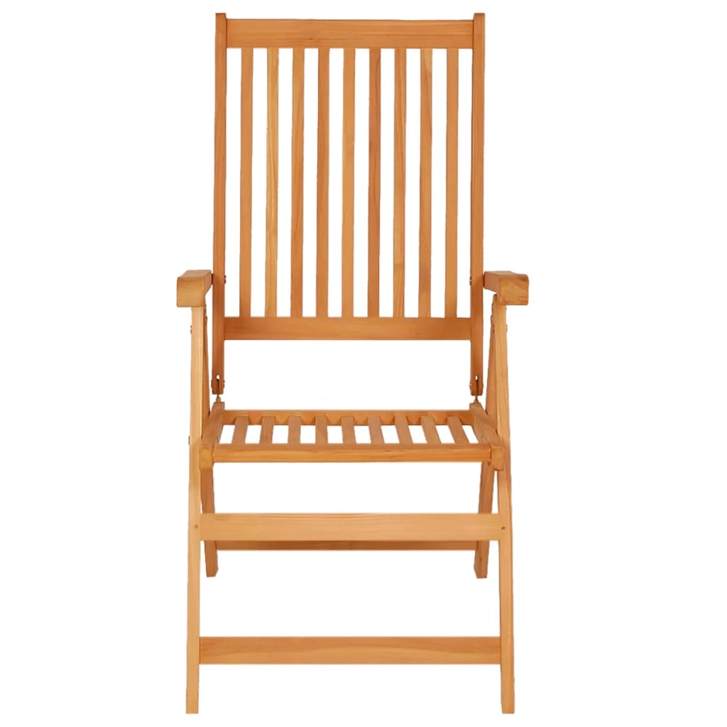 NNEVL Garden Chairs 6 pcs with Cream Cushions Solid Teak Wood-3