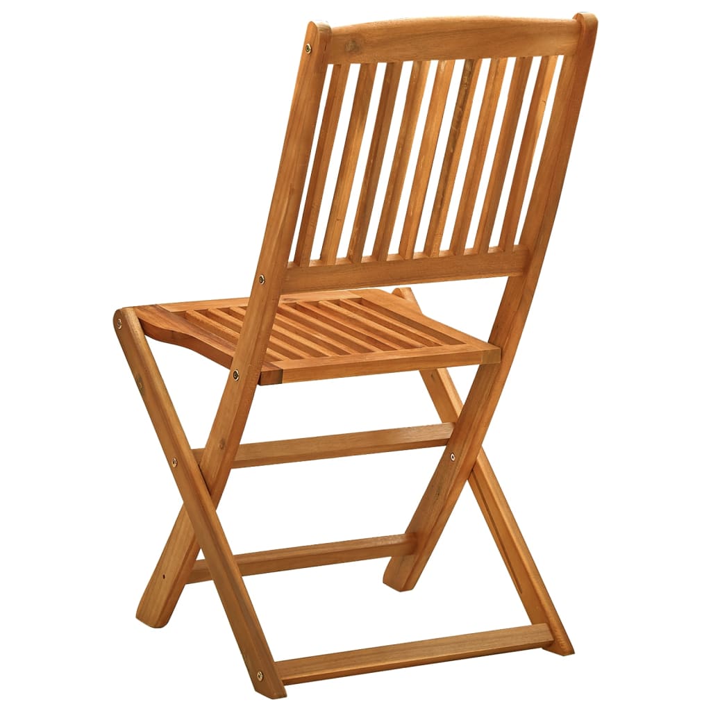 NNEVL Folding Garden Chairs 4 pcs Solid Eucalyptus Wood-4