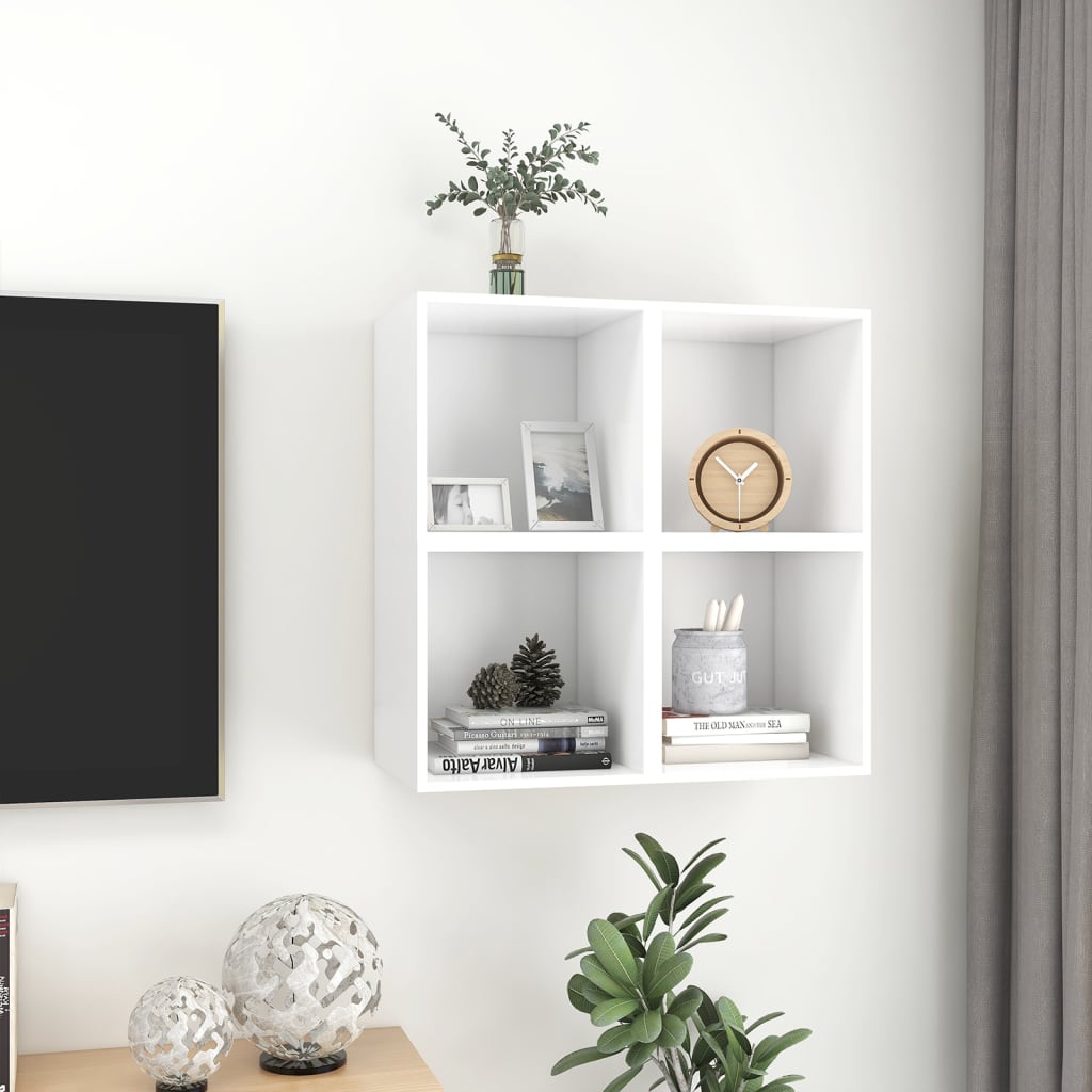 NNEVL Wall Cabinets 4 pcs White 37x37x37 cm Chipboard-2