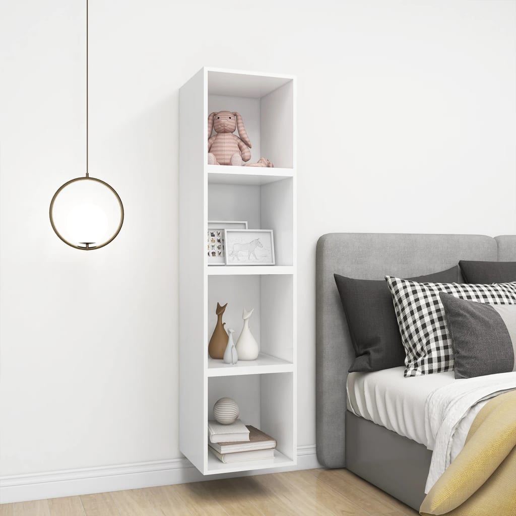 NNEVL Wall Cabinets 4 pcs White 37x37x37 cm Chipboard-3