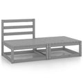 NNEVL 2 Piece Garden Lounge Set Grey Solid Pinewood-0