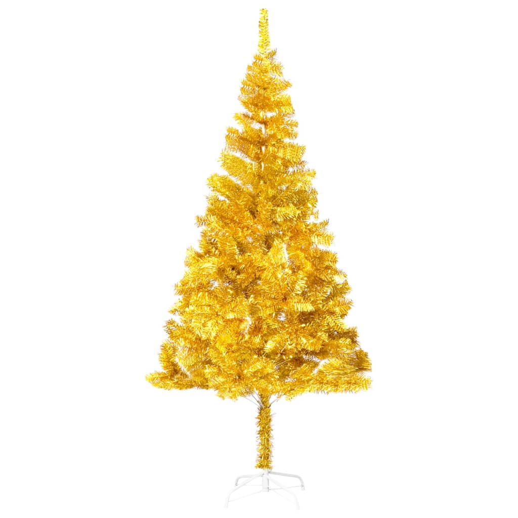 NNEVL Artificial Christmas Tree with Stand Gold 240 cm PET-0