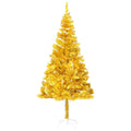 NNEVL Artificial Christmas Tree with Stand Gold 240 cm PET-0