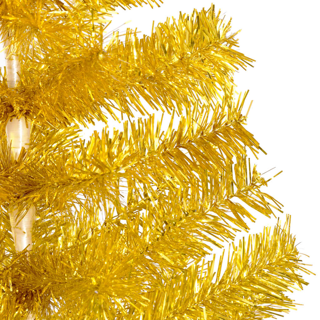 NNEVL Artificial Christmas Tree with Stand Gold 240 cm PET-1