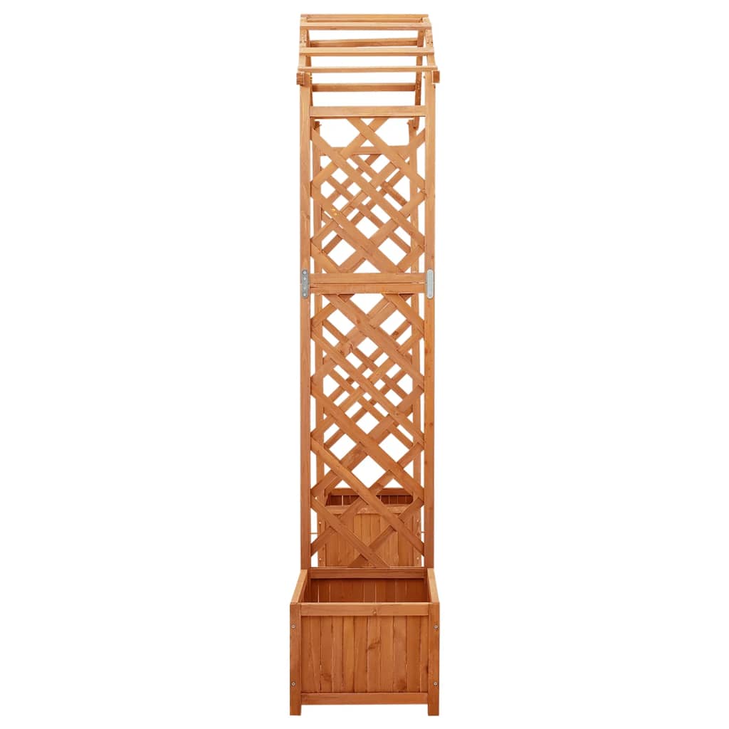 NNEVL Garden Pergola with Planter Solid Firwood-2