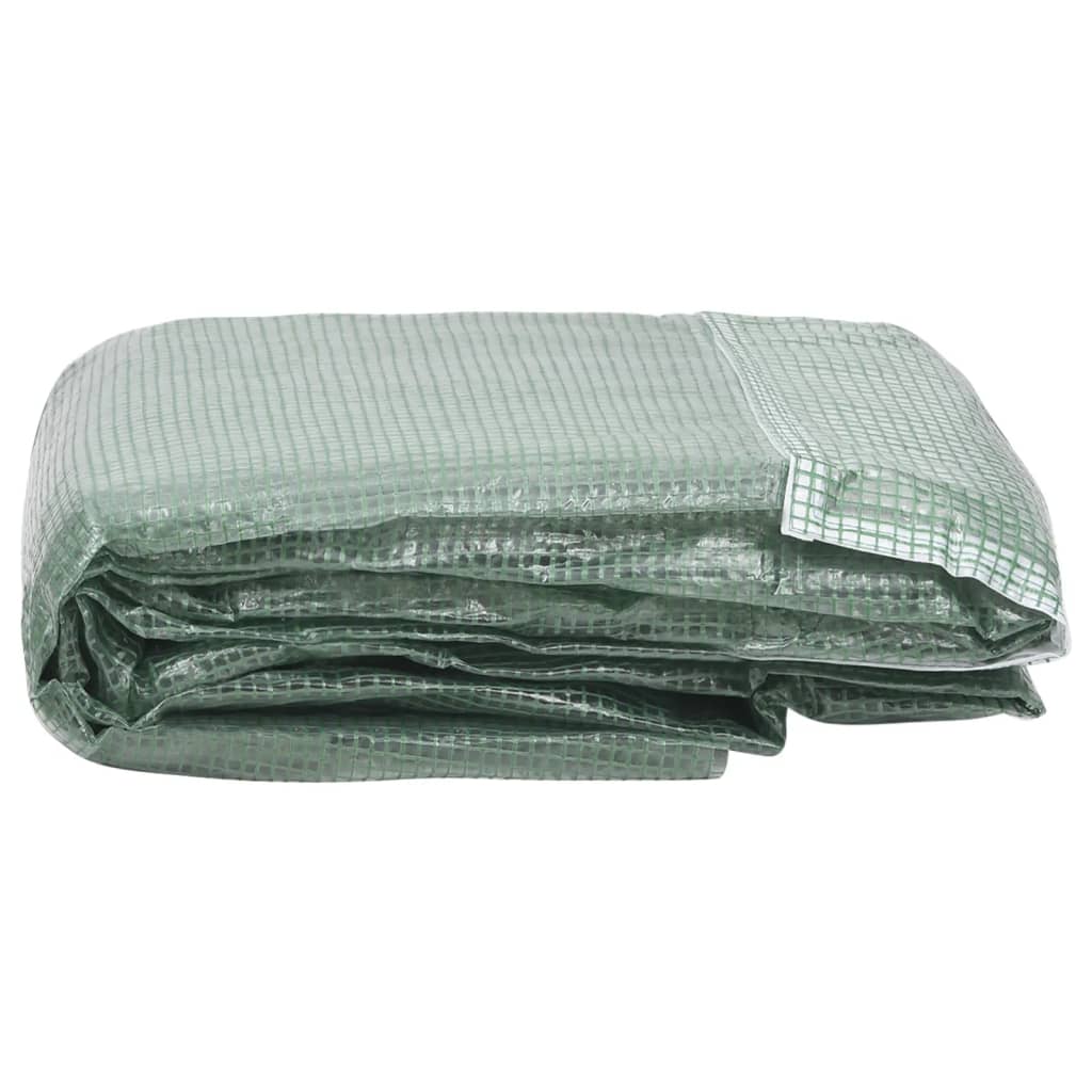 NNEVL Greenhouse Replacement Cover (32 m²) 400x800x200 cm Green-2