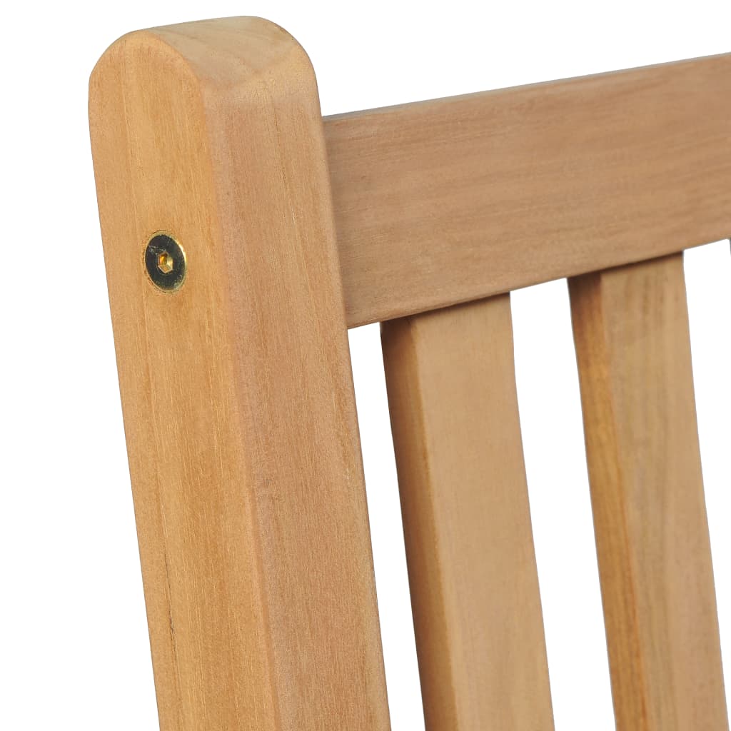 NNEVL Garden Chairs 8 pcs with Grey Cushions Solid Teak Wood-2