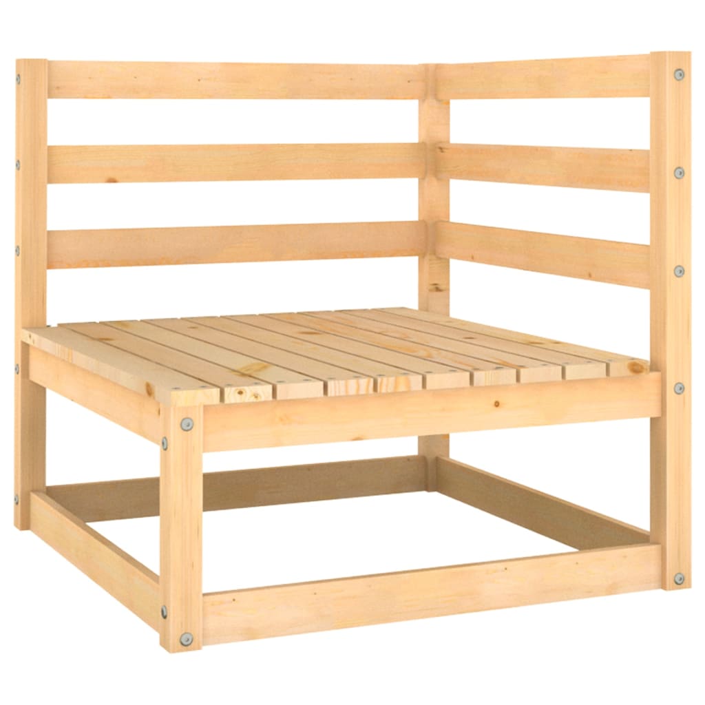 NNEVL 5 Piece Garden Lounge Set Solid Pinewood-3