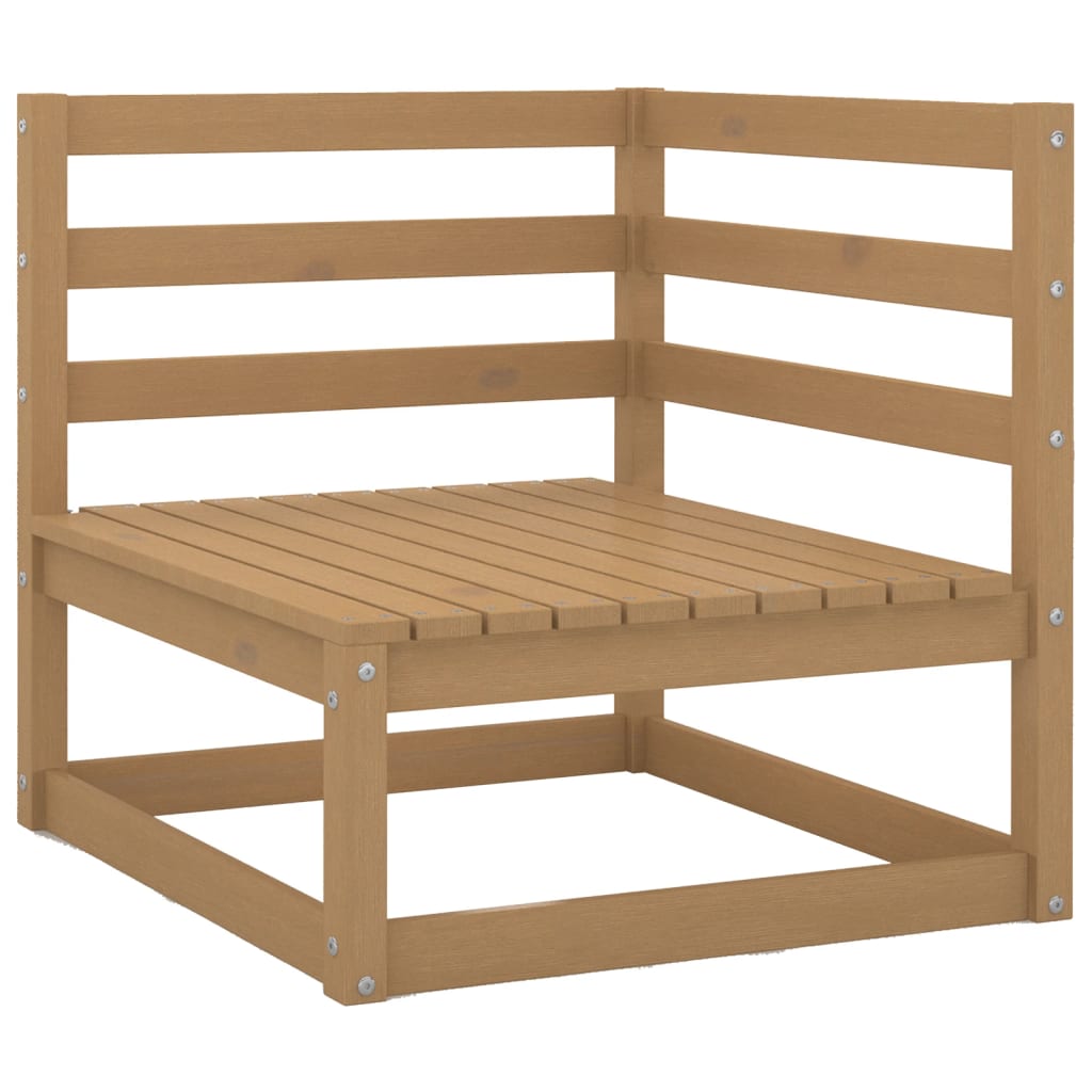 NNEVL 6 Piece Garden Lounge Set Honey Brown Solid Pinewood-3