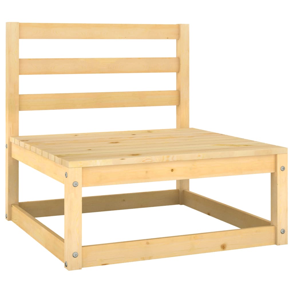 NNEVL 9 Piece Garden Lounge Set Solid Pinewood-4
