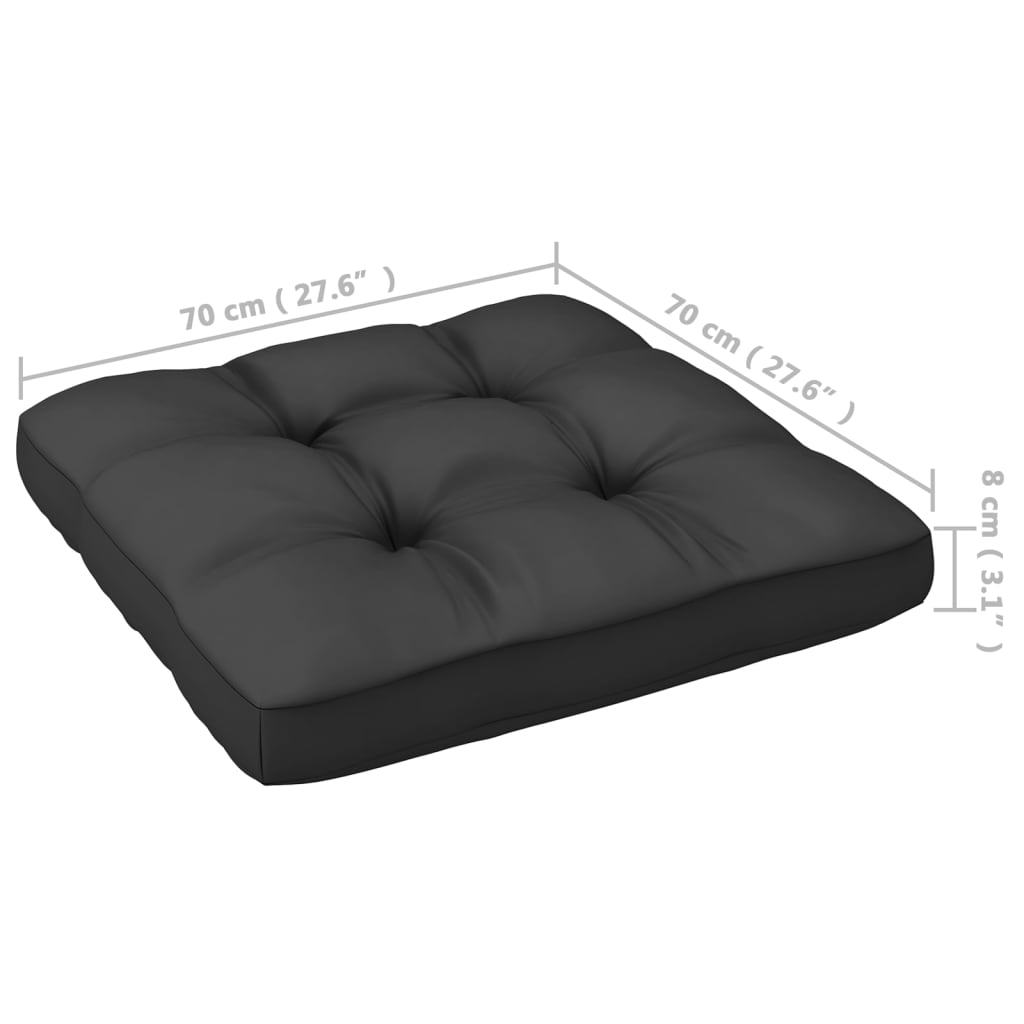 NNEVL 5 Piece Garden Lounge Set with Cushions Solid Pinewood-4