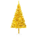 NNEVL Artificial Christmas Tree with LEDs&Stand Gold 210 cm PET-0