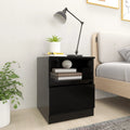 NNEVL Bed Cabinets 2 pcs Black 40x40x50 cm Chipboard-0