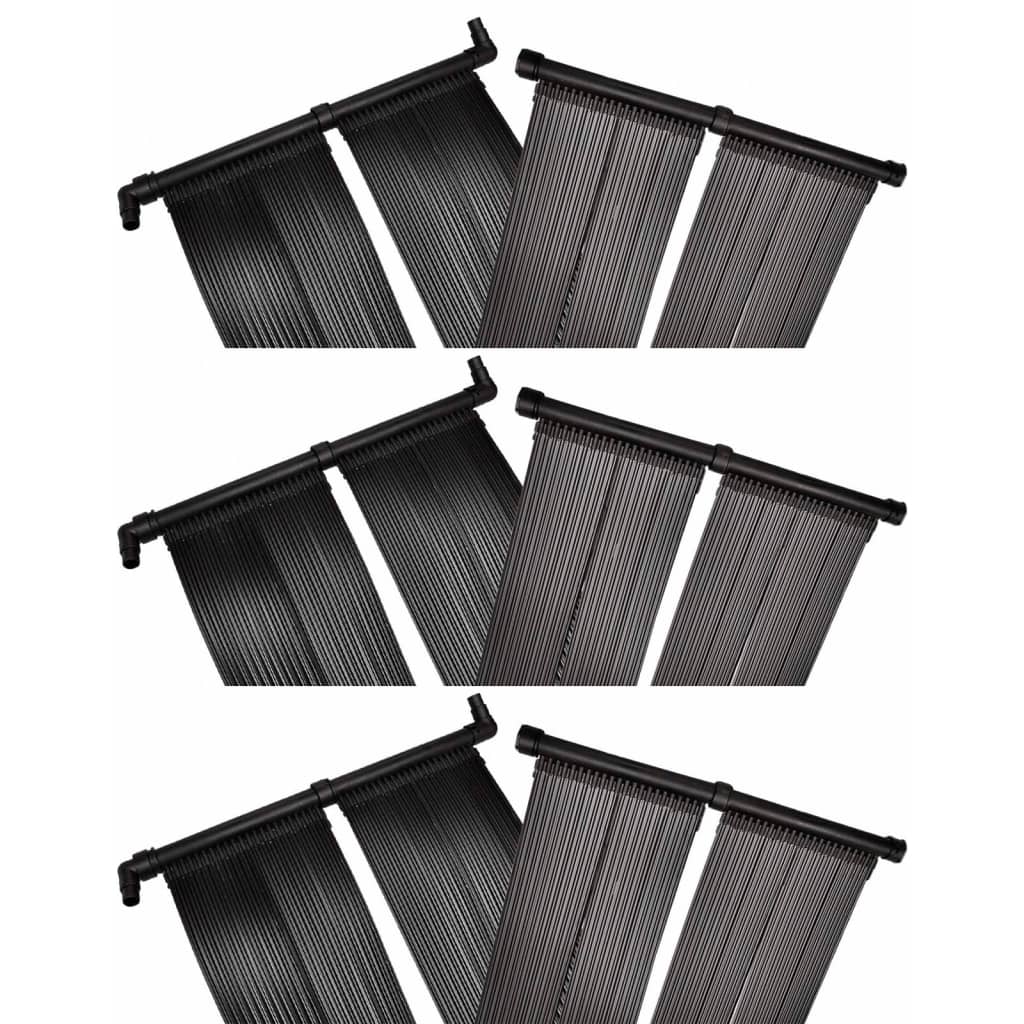 NNEVL Solar Pool Heater Panel 6 pcs 80x620 cm