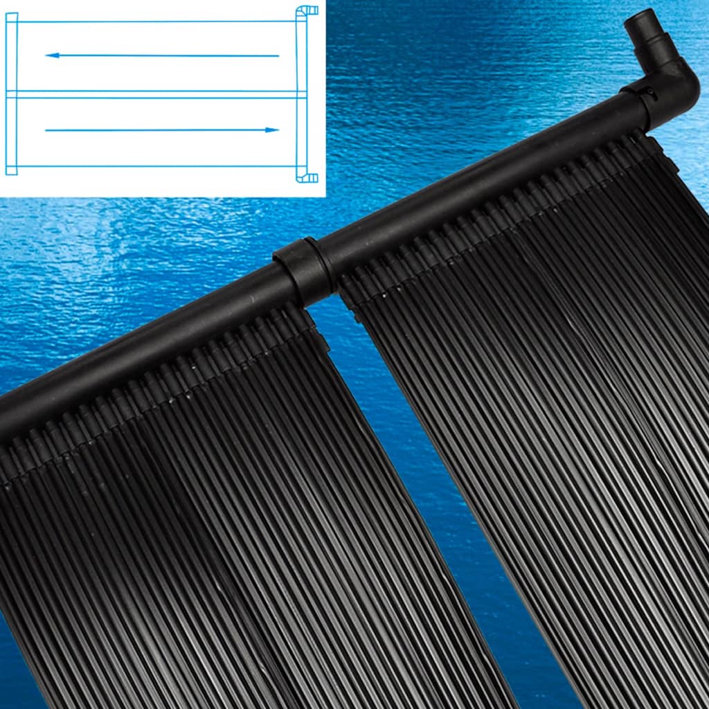 NNEVL Solar Pool Heater Panel 6 pcs 80x620 cm