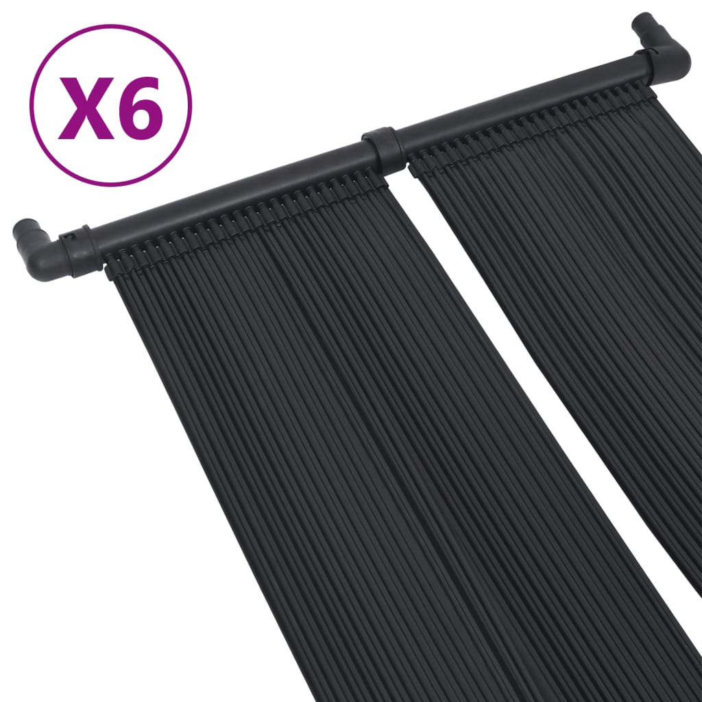 NNEVL Solar Pool Heater Panel 6 pcs 80x310 cm