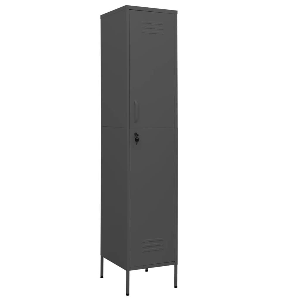 NNEVL Locker Cabinet Anthracite 35x46x180 cm Steel-1