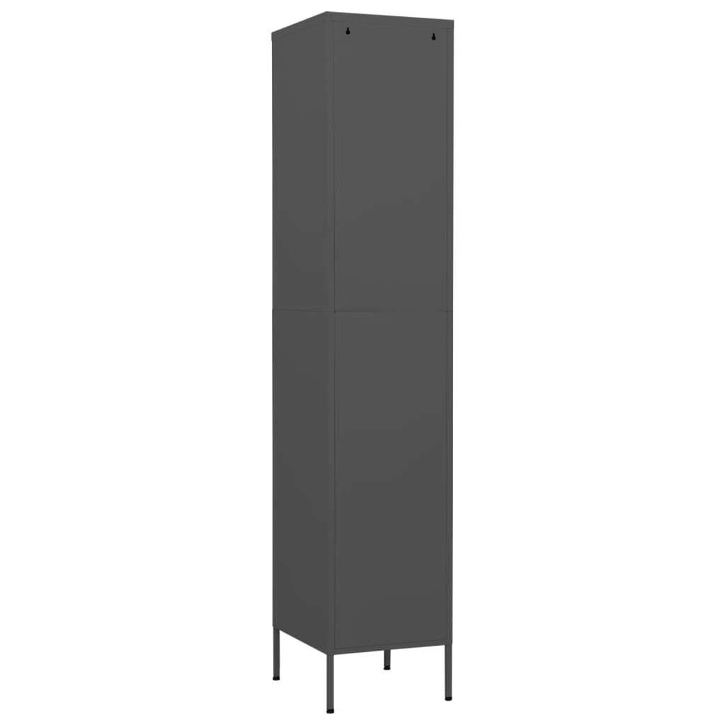 NNEVL Locker Cabinet Anthracite 35x46x180 cm Steel-4