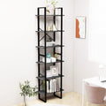NNEVL Storage Shelves 2 pcs Grey 60x30x210 cm Solid Pine Wood-0