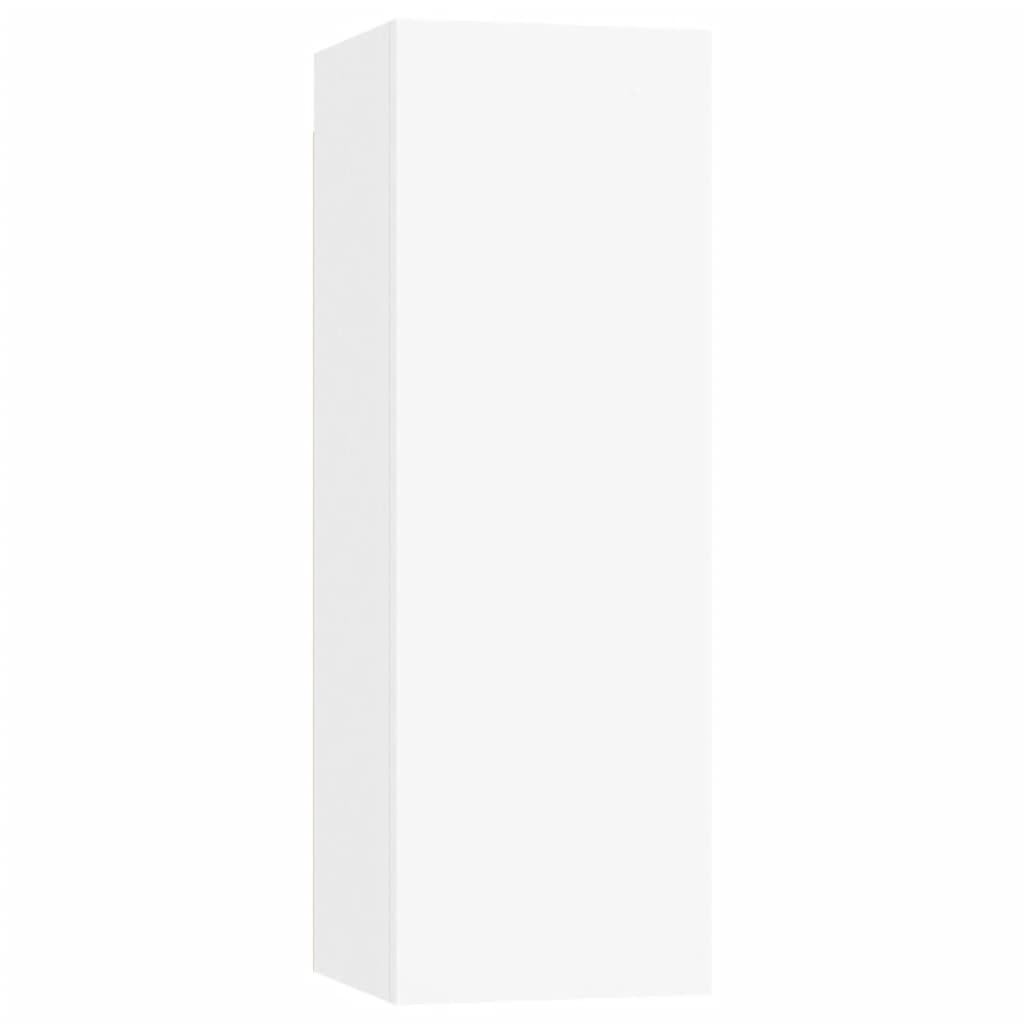 NNEVL 3 Piece TV Cabinet Set White Chipboard-4
