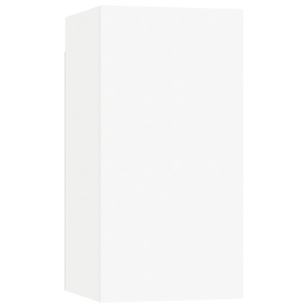 NNEVL 5 Piece TV Cabinet Set White Chipboard-4