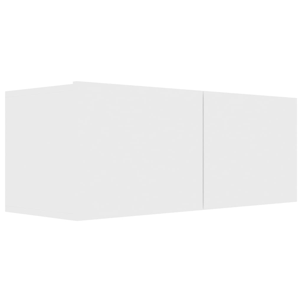 NNEVL 6 Piece TV Cabinet Set White Chipboard-4