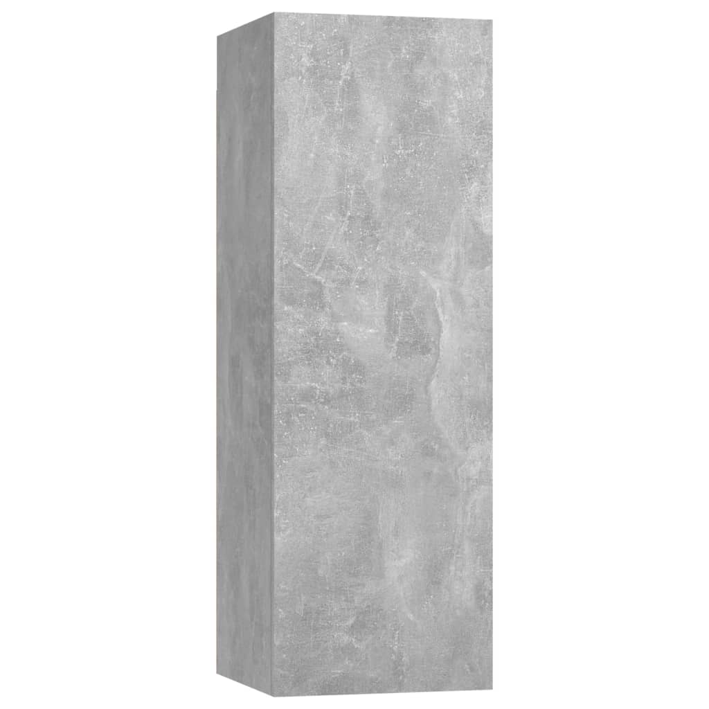 NNEVL 3 Piece TV Cabinet Set Concrete Grey Chipboard-4