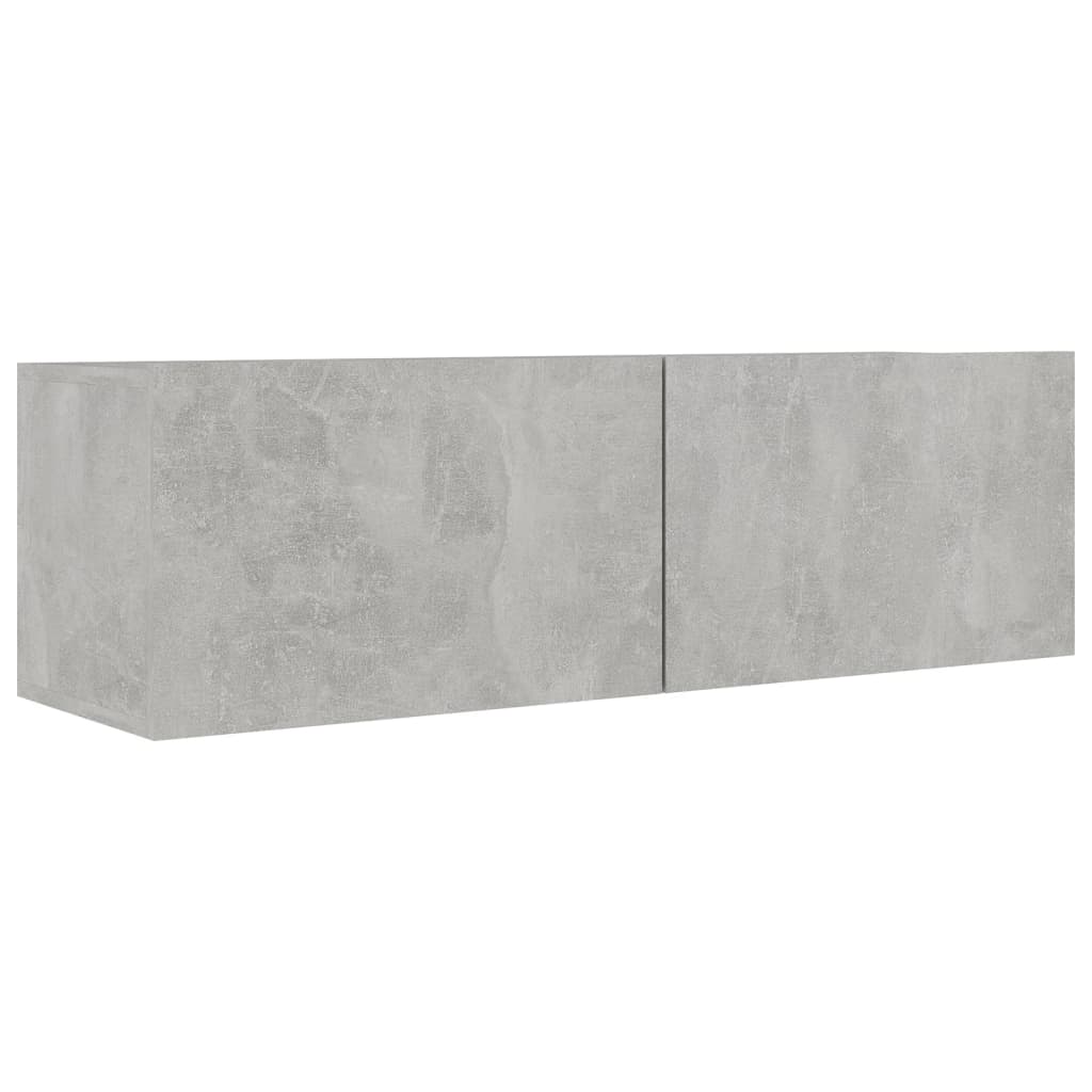 NNEVL TV Cabinets 3 pcs Concrete Grey Engineered Wood-3