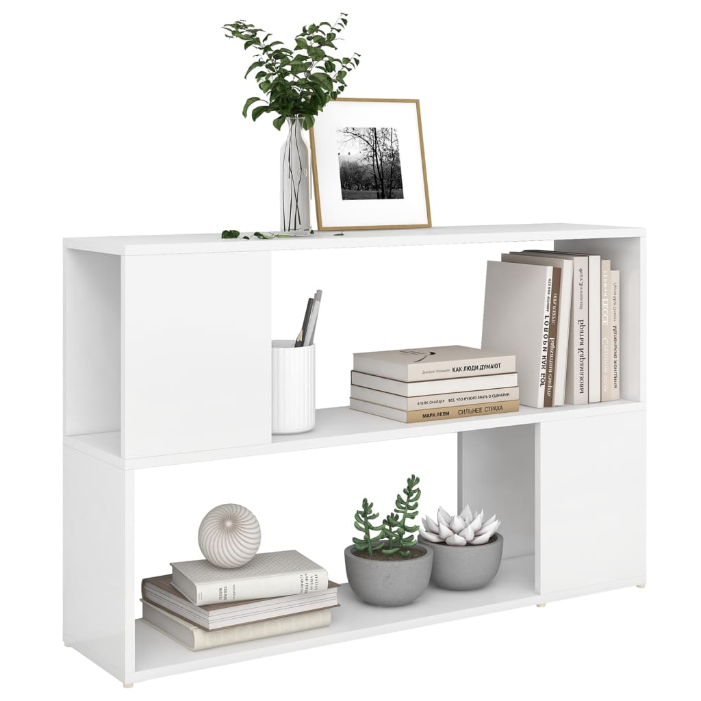 NNEVL Book Cabinet White 100x24x63 cm Chipboard-2