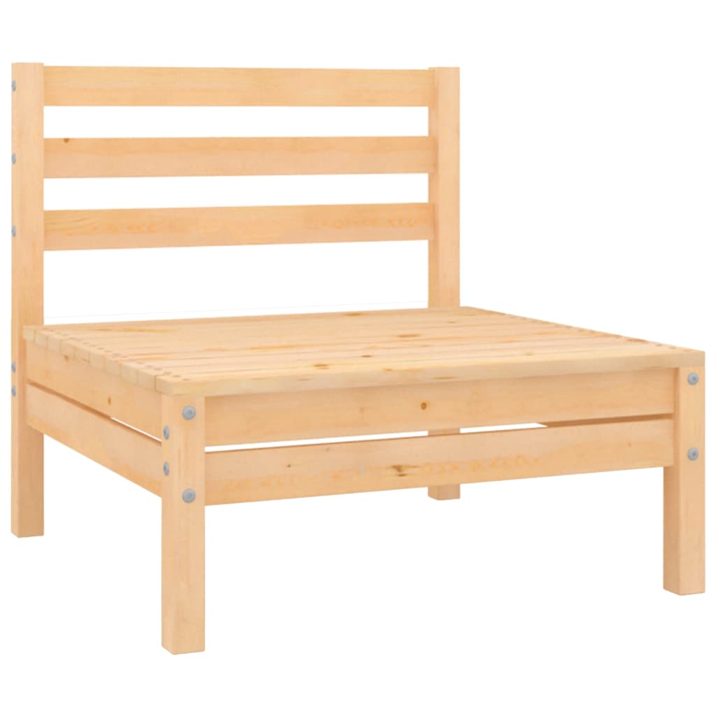 NNEVL Garden Middle Sofas 4 pcs Solid Pinewood-1