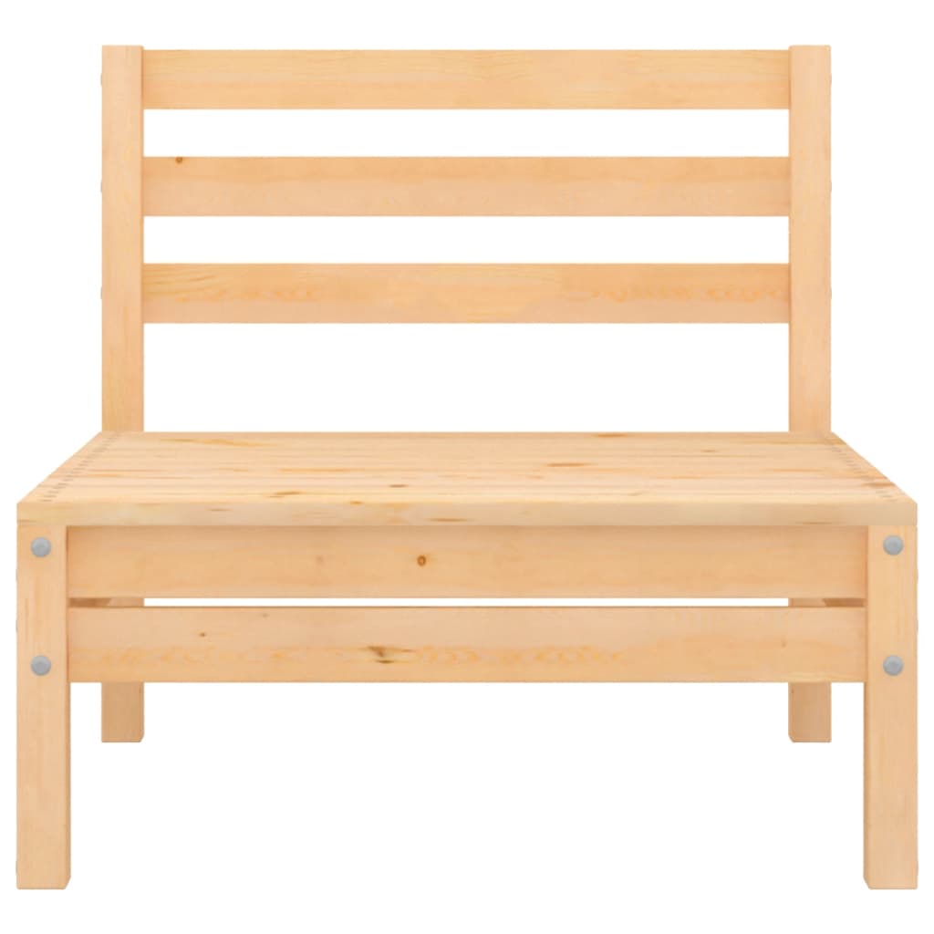 NNEVL Garden Middle Sofas 4 pcs Solid Pinewood-2
