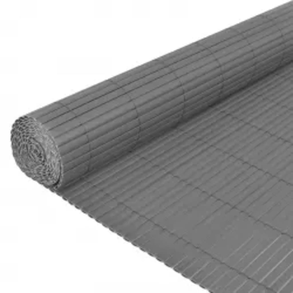 NNEVL Double-Sided Garden Fence 110x400 cm Grey-2