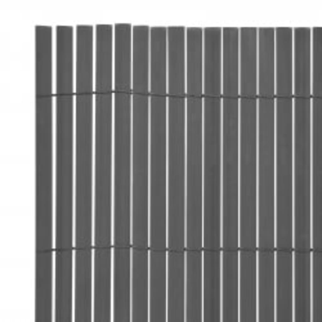 NNEVL Double-Sided Garden Fence 110x400 cm Grey-4