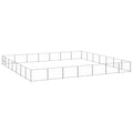 NNEVL Dog Kennel Silver 49 m² Steel