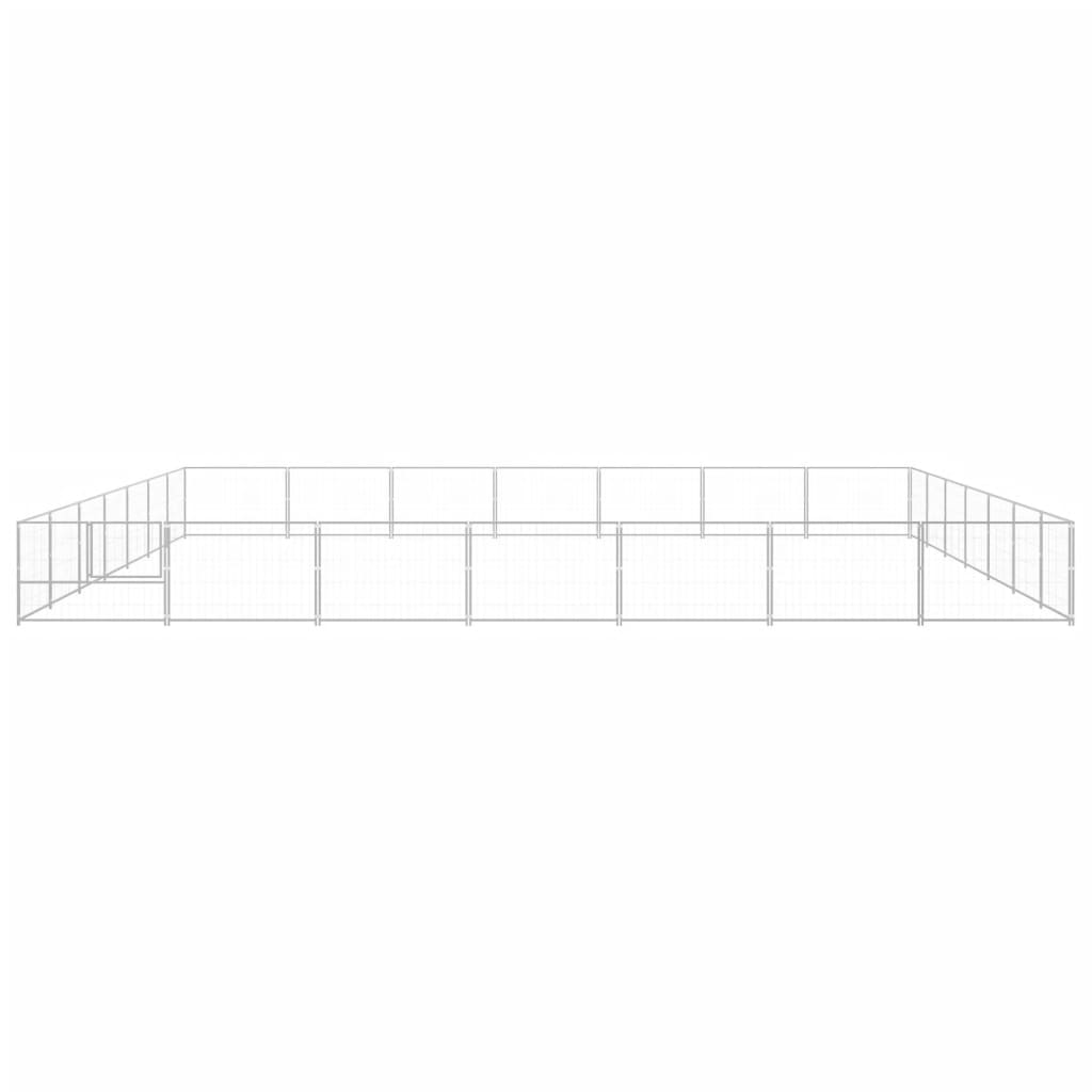 NNEVL Dog Kennel Silver 49 m² Steel