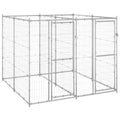 NNEVL Outdoor Dog Kennel Galvanised Steel 4.84 m²-0