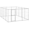 NNEVL Outdoor Dog Kennel Galvanised Steel 14.52 m²-0