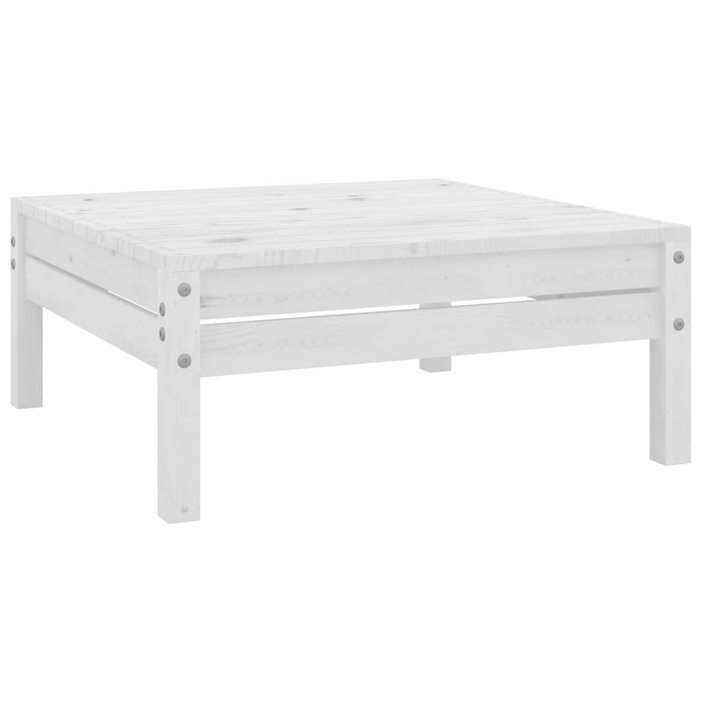 NNEVL 7 Piece Garden Lounge Set Solid Pinewood White-4