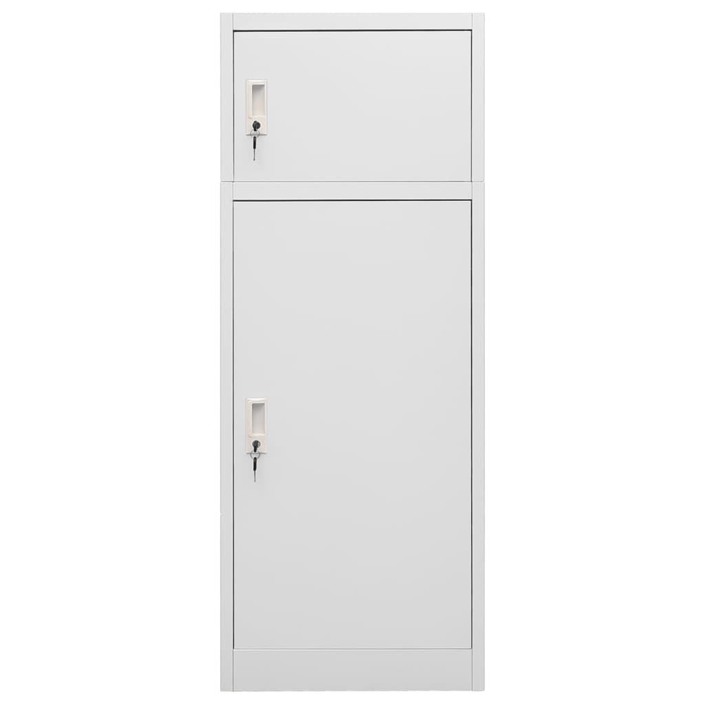 NNEVL Saddle Cabinet Light Grey 53x53x140 cm Steel-1