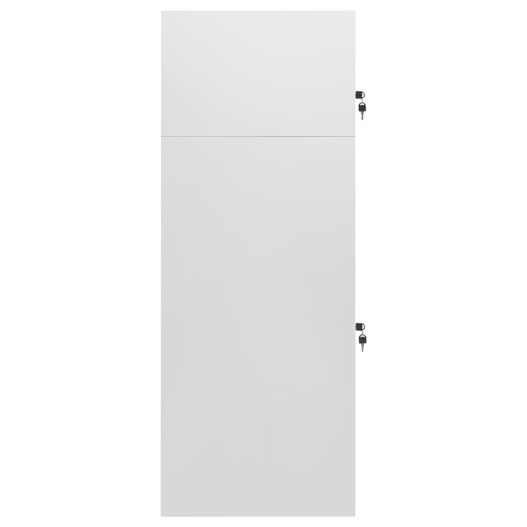 NNEVL Saddle Cabinet Light Grey 53x53x140 cm Steel-2