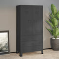 NNEVL Industrial Wardrobe Anthracite 90x50x180 cm Metal-0