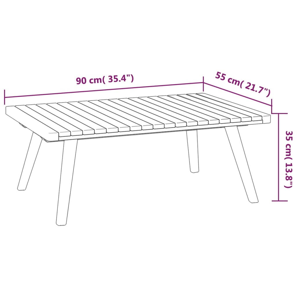 NNEVL 7 Piece Garden Lounge Set with Cushions Solid Wood Acacia-3