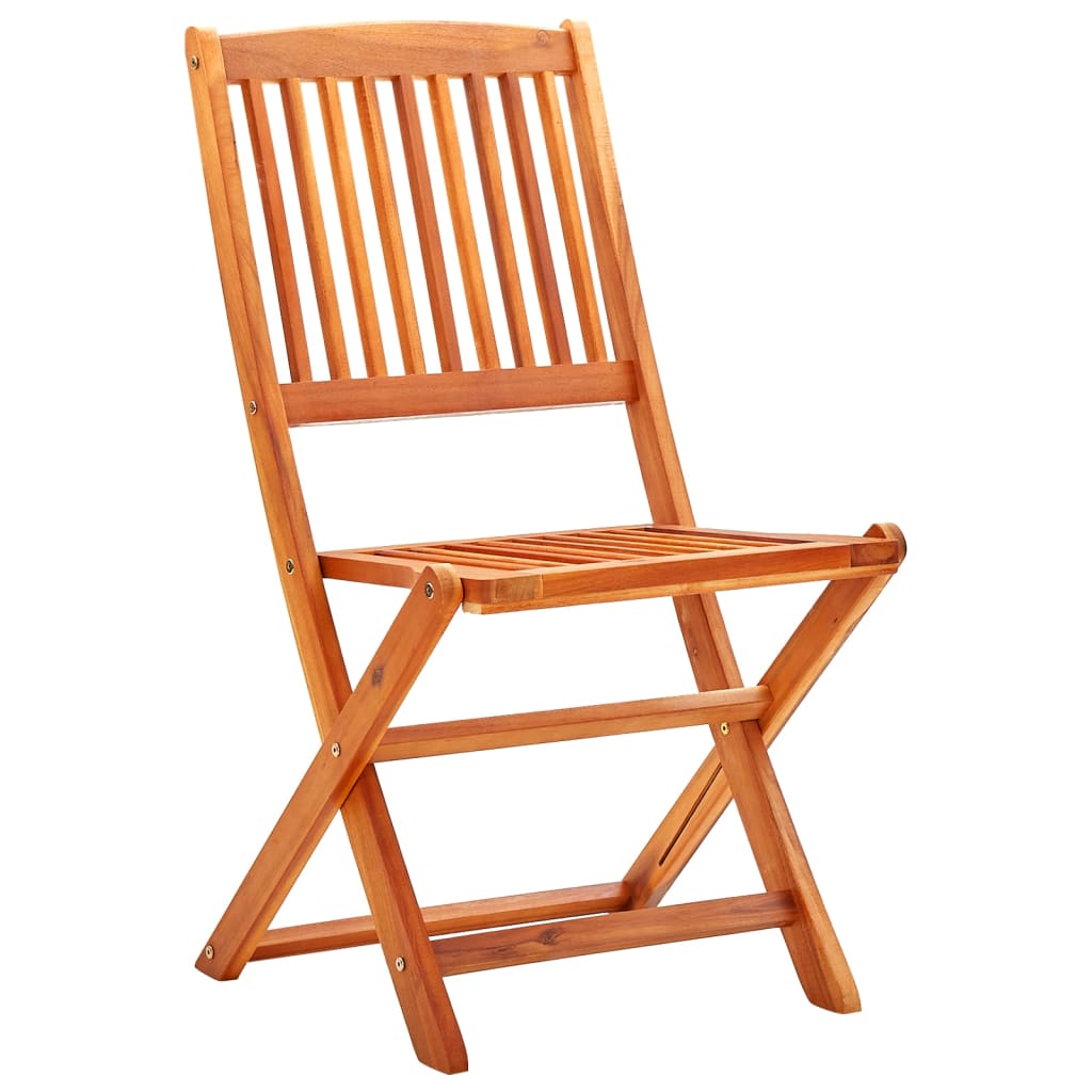 NNEVL Folding Garden Chairs 6 pcs Solid Eucalyptus Wood-1