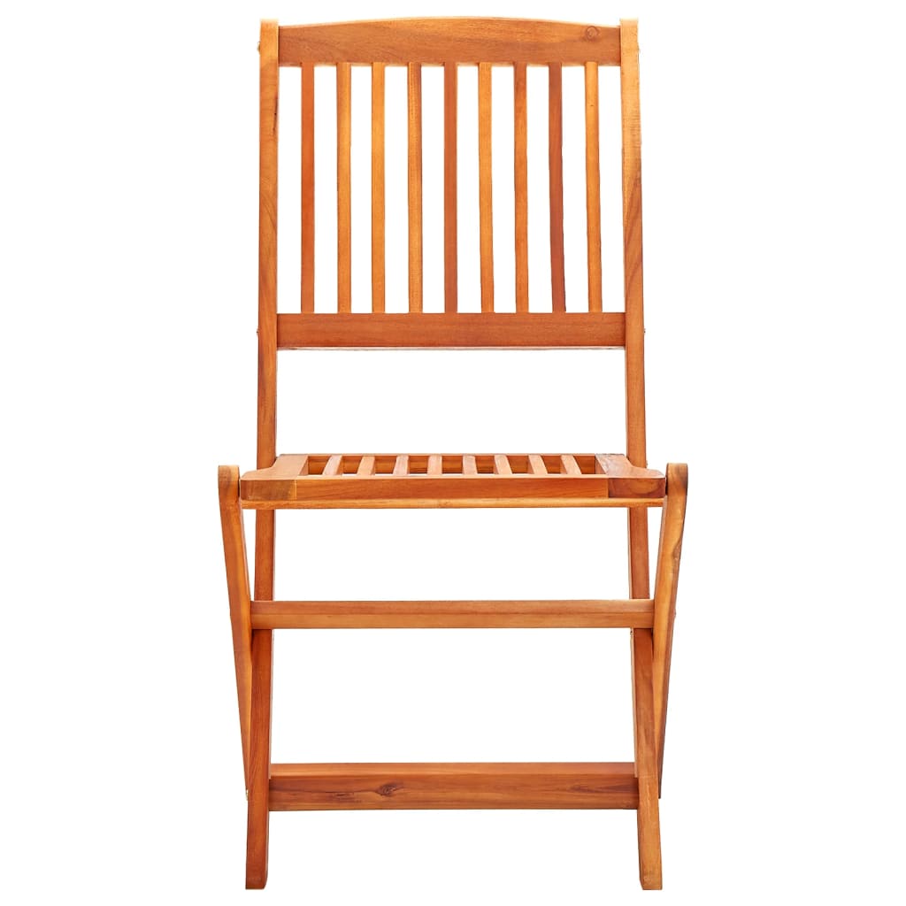 NNEVL Folding Garden Chairs 6 pcs Solid Eucalyptus Wood-2